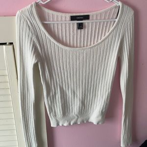 Forever 21 white long sleeve small